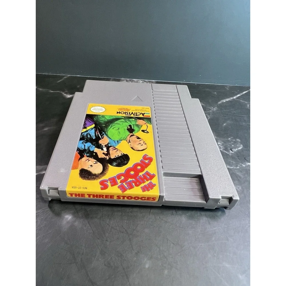 The Three Stooges (Nintendo NES, 1989) AUTHENTIC Cartridge Only